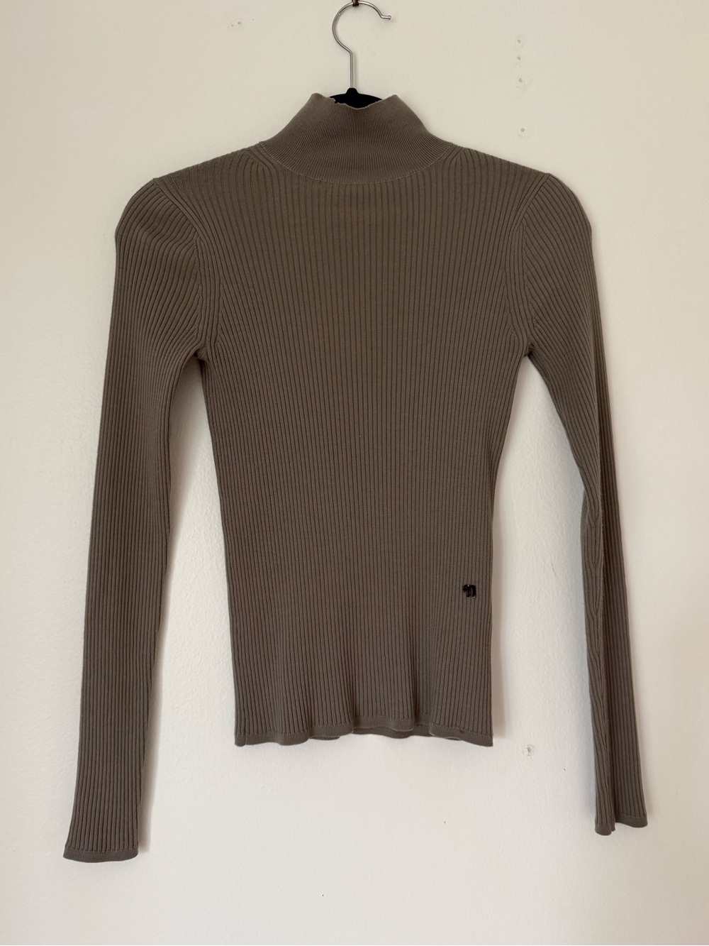 Nanushka Wool Ribbed Turtleneck Top